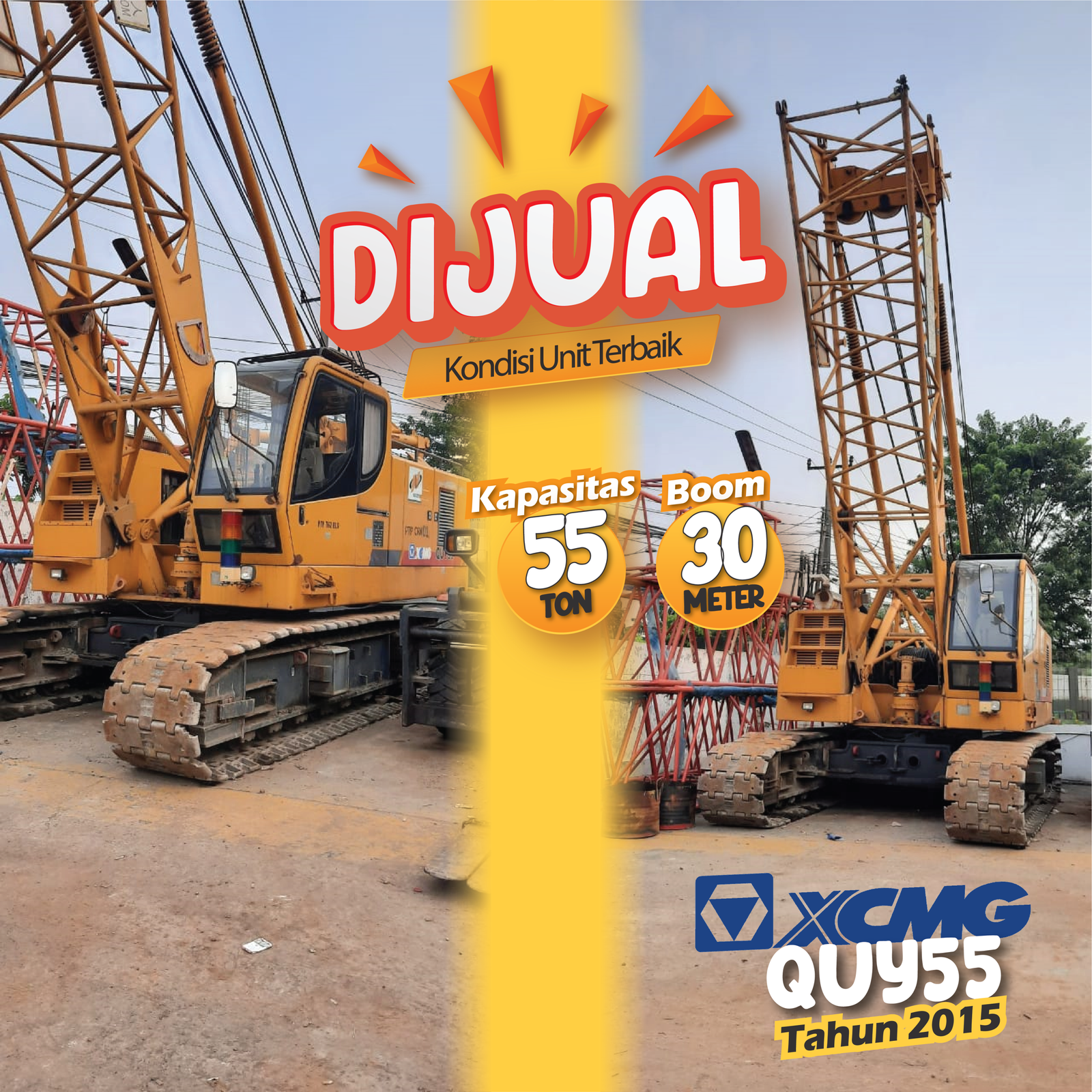 dijual crawler crane